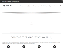 Tablet Screenshot of lesoklaw.com